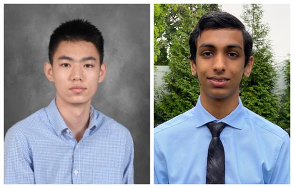 Anchi Xia (pictured left) and Akul Kesarwani (pictured right) are the 2020 Congressional App Challenge winners for MA-05