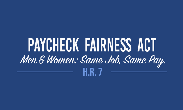 House Democrats Introduce Paycheck Fairness Act